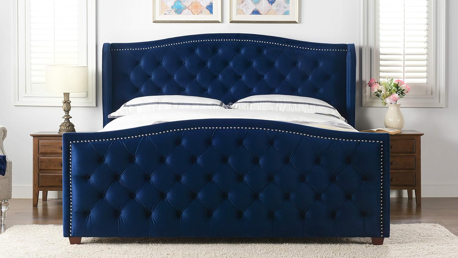 Best Velvet Tufted Headboard King