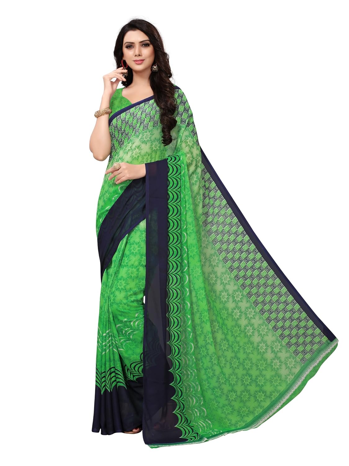 mrinalika fashion women's georgette saree (14033 _green_ free size)