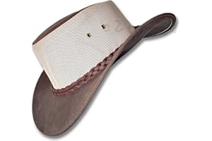 Oztrala HAT HL34 Suede Leather Mesh Australian Cowboy Golf Outback Summer Aussie Western Fishing Gardening Sun Kalista Breeze