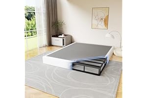 D&H FURNIMMT 7 Inch King Size Box Spring, Heavy Duty Metal Box Spring Bed Base with Fabric Cover, Mattress Foundation, Easy Assembly, Noise Free（King）