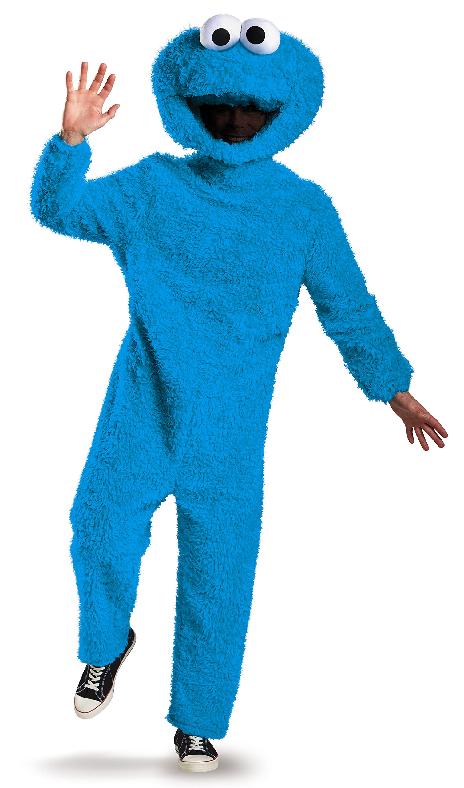 Photo 1 of Disguise Men's Full Plush Cookie Monster Prestige Adult Costume, Blue, X-Large