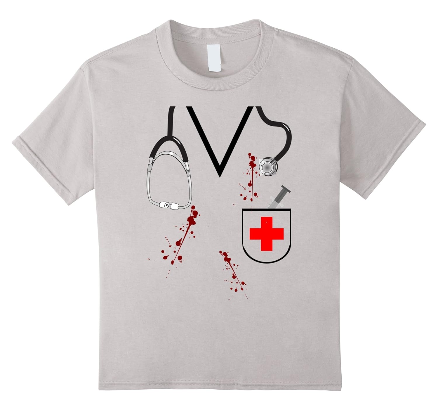 Bloody Doctor or Nurse Zombie Halloween Costume T-shirt