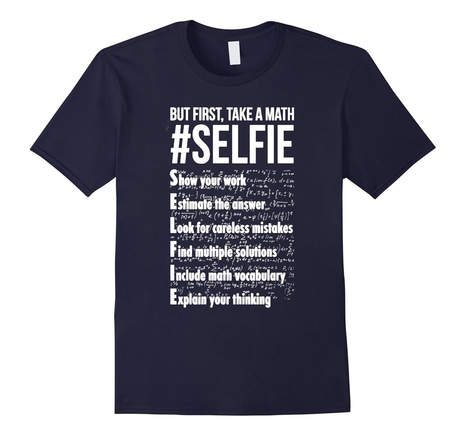 Take A Math Selfie Shirts Math Teacher T-Shirt-ANZ