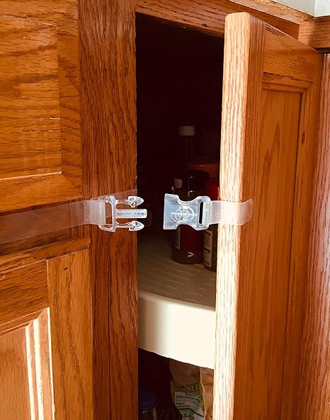child safety lock for lazy susan cabinet