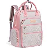 AOMAY Diaper Bag Backpack - Mommy bag for hospital, Travel backpacks, Large Capacity, Multifunctional - Baby Essentials(Pink)