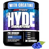 ProSupps Mr. Hyde Signature Pre Workout Powder with Creatine, Blue Razz | Beta Alanine &amp; Caffeine - Performance, Energy, &amp; Endurance - Clean Fitness &amp; Gym Supplements for Men &amp; Women, 30 Servings