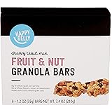 Amazon Brand - Happy Belly Fruit & Nut Chewy Trail Mix Granola Bars, 6 Count