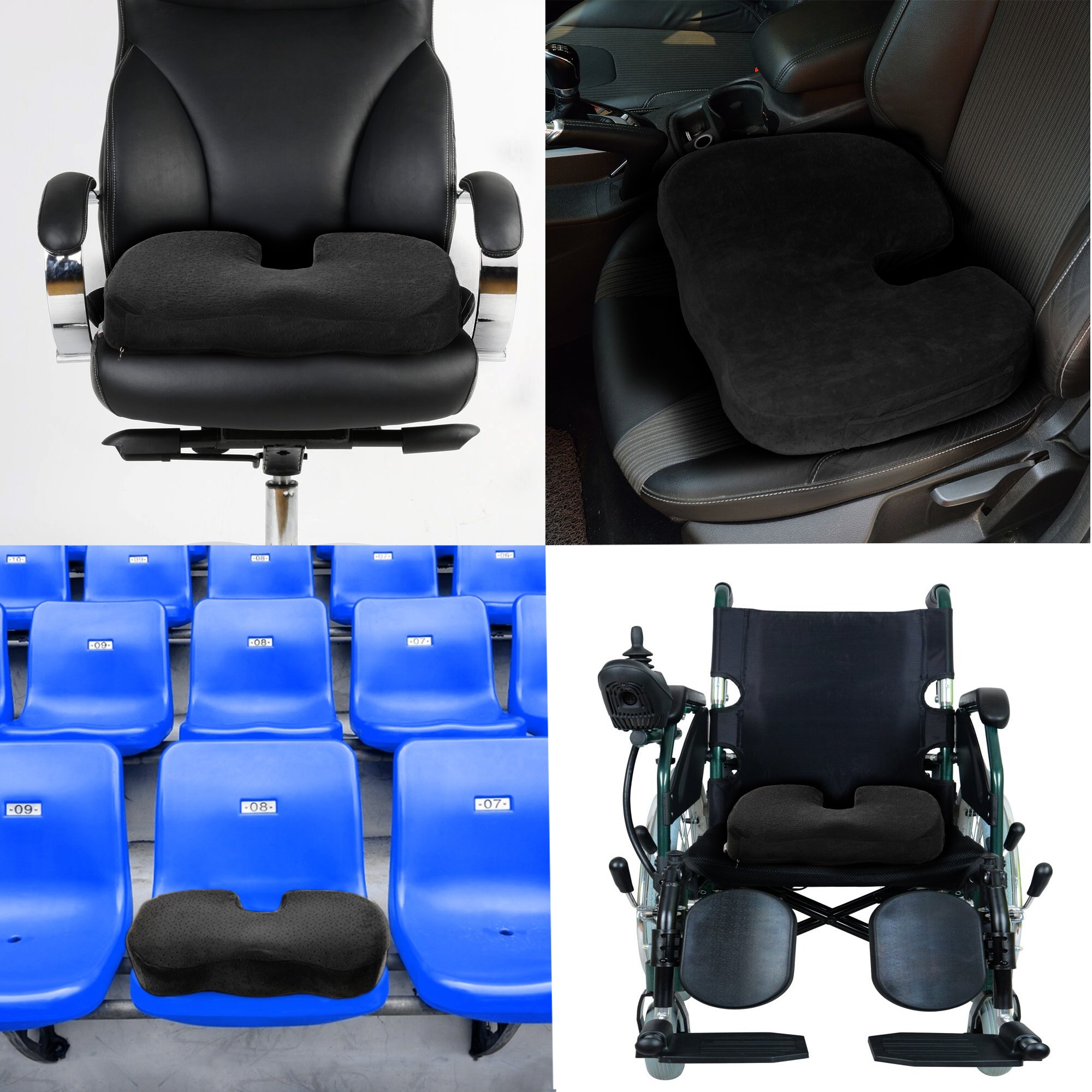 Dr. Ergo Chiropractor Grade Firm Orthopedic Memory Foam Seat