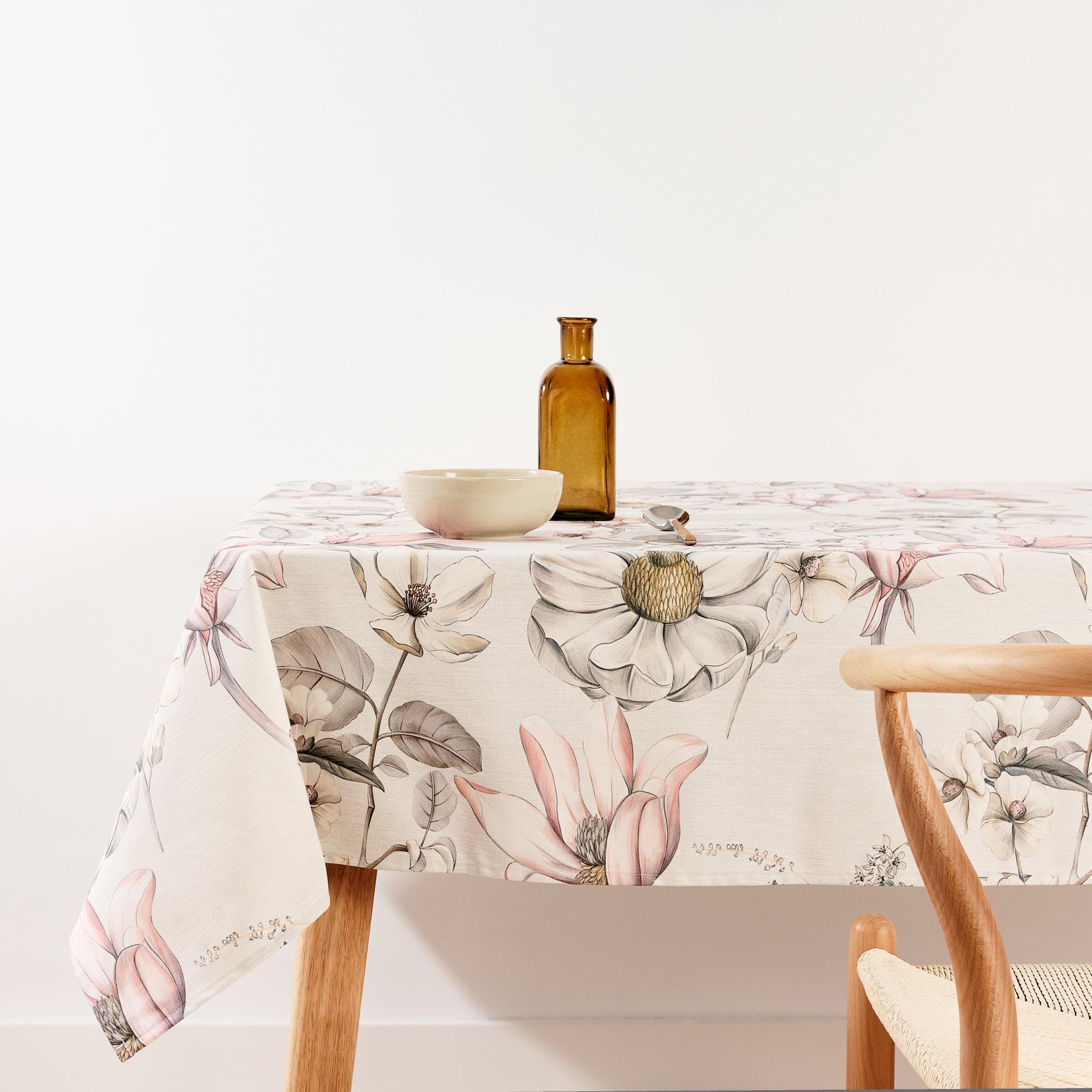 BELUM | Stain Resistant Tablecloth Size 300 x 155 cm - Extra Soft Touch Tablecloth Colour Multicolor - Tablecloth 100% Made in Spain Fabric 100% Organic Cotton - Tablecloth Model 0120-354