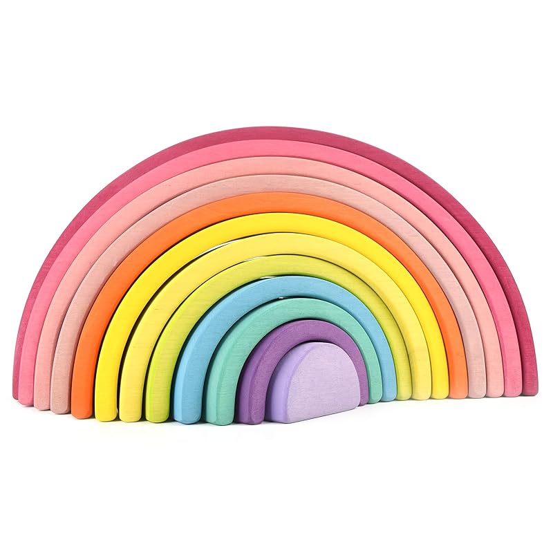 pastel rainbow stacker