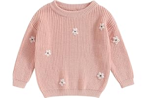ZAXARRA Baby Girl Sweater Warm Crew Neck Knit Pullovers Long Sleeve Tops Toddler Infant Boy Fall Winter Clothes