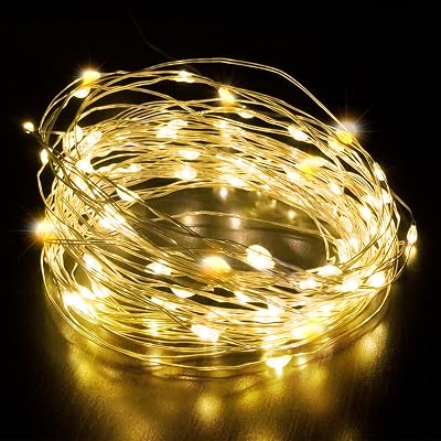 Desiretech 50 LED Battery Powered Christmas Fairy Lights 5M Copper Wire
