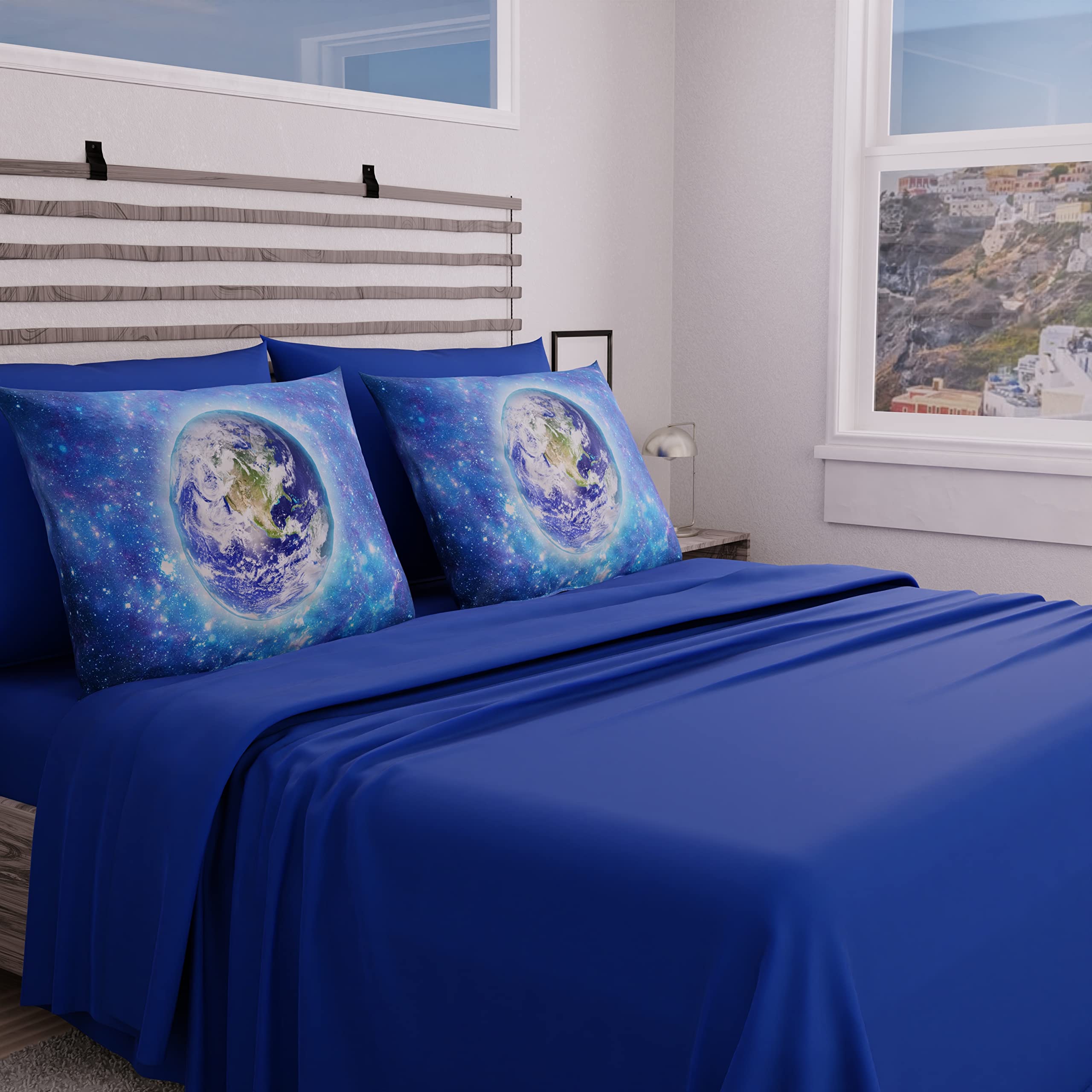 PETTI Artigiani Italiani - Complete Bed Set, Double Sheets, Earth Sheets, Double Bed Set, Print only on Pillowcases 100% Made in Italy — image 1