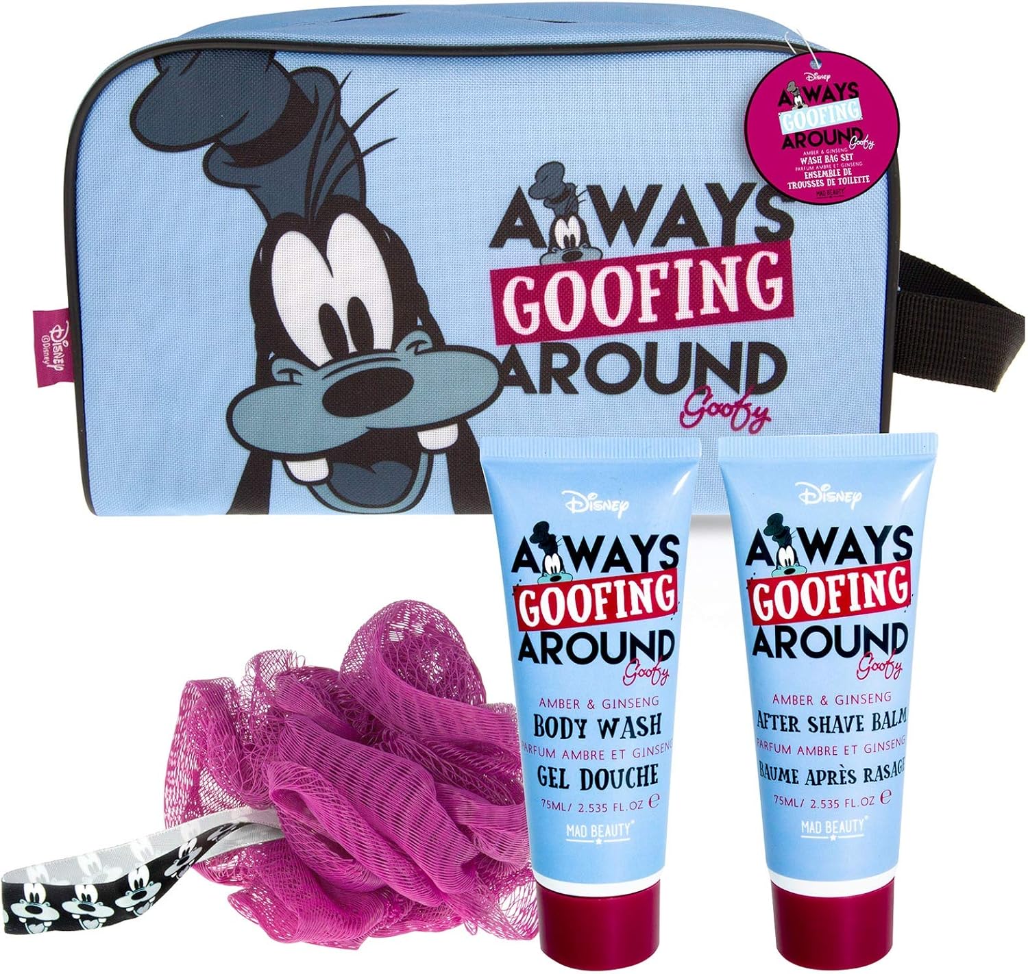 MAD Beauty Disney Goofy Wash Bag, 1 count, Pack Of 4