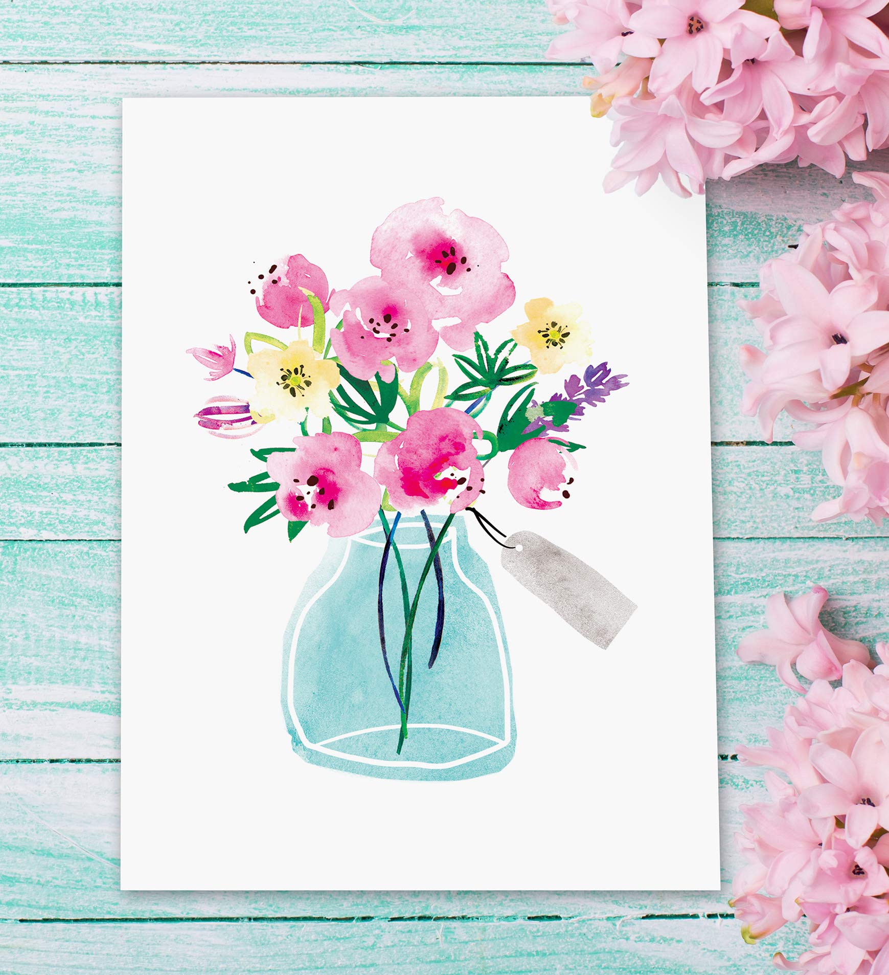 Blank Cards with Envelopes - 24 Floral Empty pamphlets with covers – 4 Assorted Note Paper for All Occasions! Empty decor sheets and Envelopes Stationary Set for Personalized Greeting Cards-4x5.5