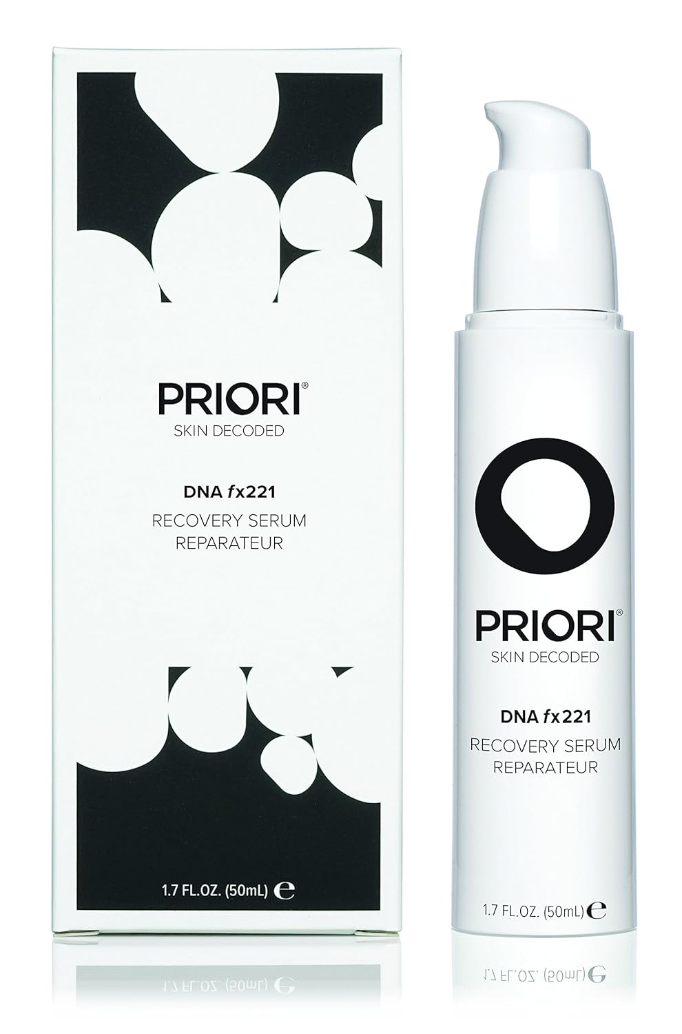 Priori DNA fx221 Recovery Serum Age Defying Day & Night Face Skin Corrector 1.7 fl oz (50 ml)
