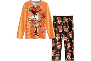 Zamzirrow Boys Girls Anxiety Shirt Sets Kids Cartoon Casual 2PCS Pants Long Sleeve Outfits for 5-12 Years