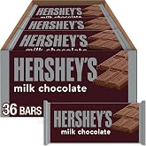 HERSHEY'S Milk Chocolate Candy Bars, 1.55 oz (36 Count) | 36 Pack