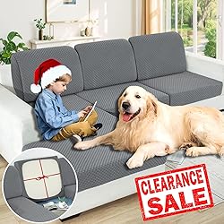 YEMYHOM Sectional Couch Covers for L Shaped Chaise