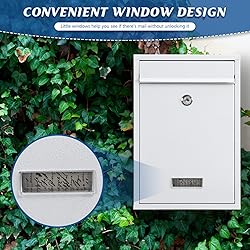 KYODOLED Key Lock MailBoxes for Outside, Locking