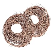 Kidlearn 2 Pack 15 Feet DIY Crafts Natural Grapevine Twig Vine Garland Wreaths for Wedding House Holiday Door Wall Decor