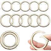 Keeshibao Trigger Spring O Rings Round Carabiner Clip, Large Metal Keychain Clip for Car Keys, Keyrings Buckle, Bags,Purses