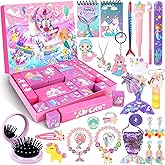 Labeol Advent Calendar 2025 Girls, Christmas Kids Advent Calendar 2025, 24 Days Surprise Xmas Countdown Gifts with Hair Accessories, Jewelry, Stationery,Coin Purse for Kids Girls Toddlers Party Favors