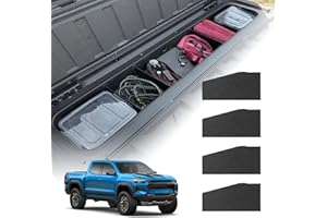 TECHPICCO Tailgate Organizer Compatible with Chevy Colorado/GMC Canyon 2026 2025 2024 2023+, Tailgate Cargo Divider Organizer