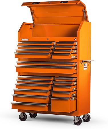 International Vra 4220or 42 Inch 20 Drawer Orange Toolbox With