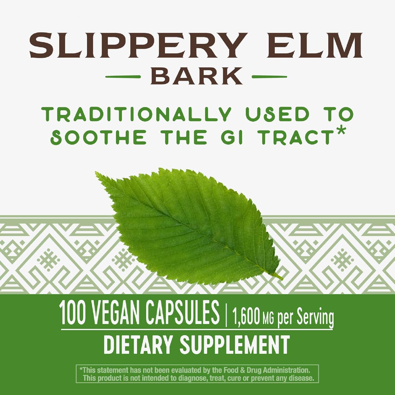 Nature's Way Slippery Elm Bark (Packaging May Vary): Health & Personal Care