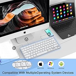Slim Bluetooth Keyboard Mini Wireless Keyboard for