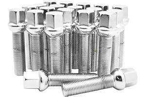 VENUM WHEEL ACCESSORIES 20Pc Chrome 14x1.5 Ball Seat Extended Lug Bolts (60mm Shank Length)