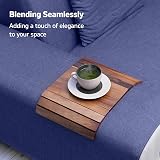 Besto Foldable Sofa Arm Tray Acacia Wood 37.5x25cm Non-Slip view 5