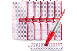 6 Pack Microfiber Mop Pads Compatible with Vileda ProMist MAX Spray Mop, Reusable Mop Refills Pads Mop Heads Replacement Thic