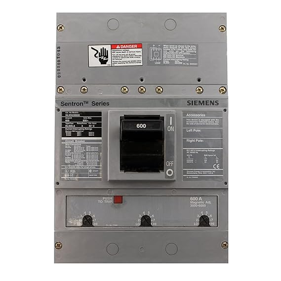 HLXD63B600 LD6 High Interrupting 65k Sentron Circuit Breaker by SIEMENS