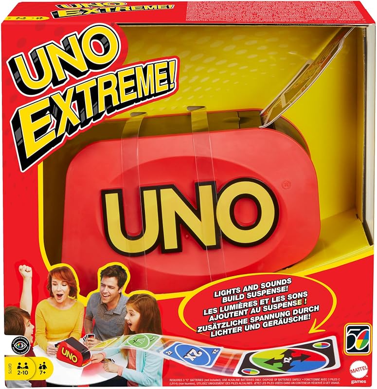 UNO Extreme Gioco con Lanciacarte, 7+ Anni, 2-10 Giocatori