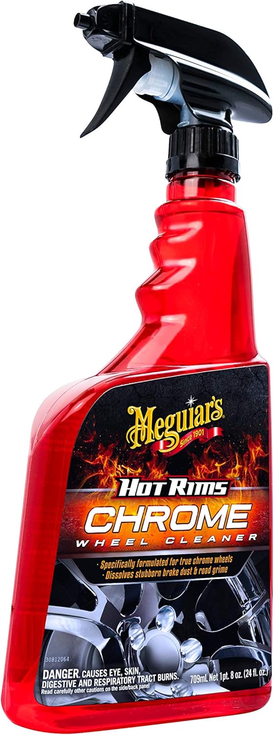 Meguiar's G19124 Hot Rims Chrome Wheel Cleaner, 24 Fluid Ounces: Automotive