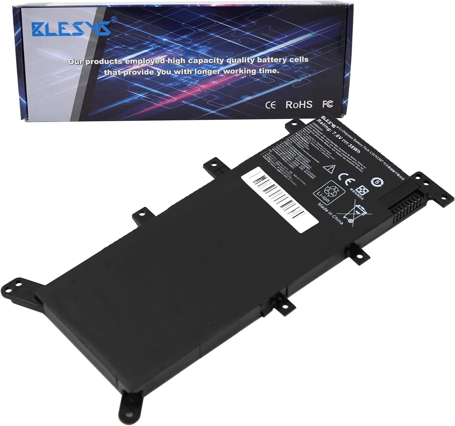 BLESYS C21N1347 Laptop Battery For ASUS X555 X555L X555Y F555L X555LA X555LD A555L X554 X554L X554LA X555U R556L K555L X555LB Notebook 7.6V 38Wh