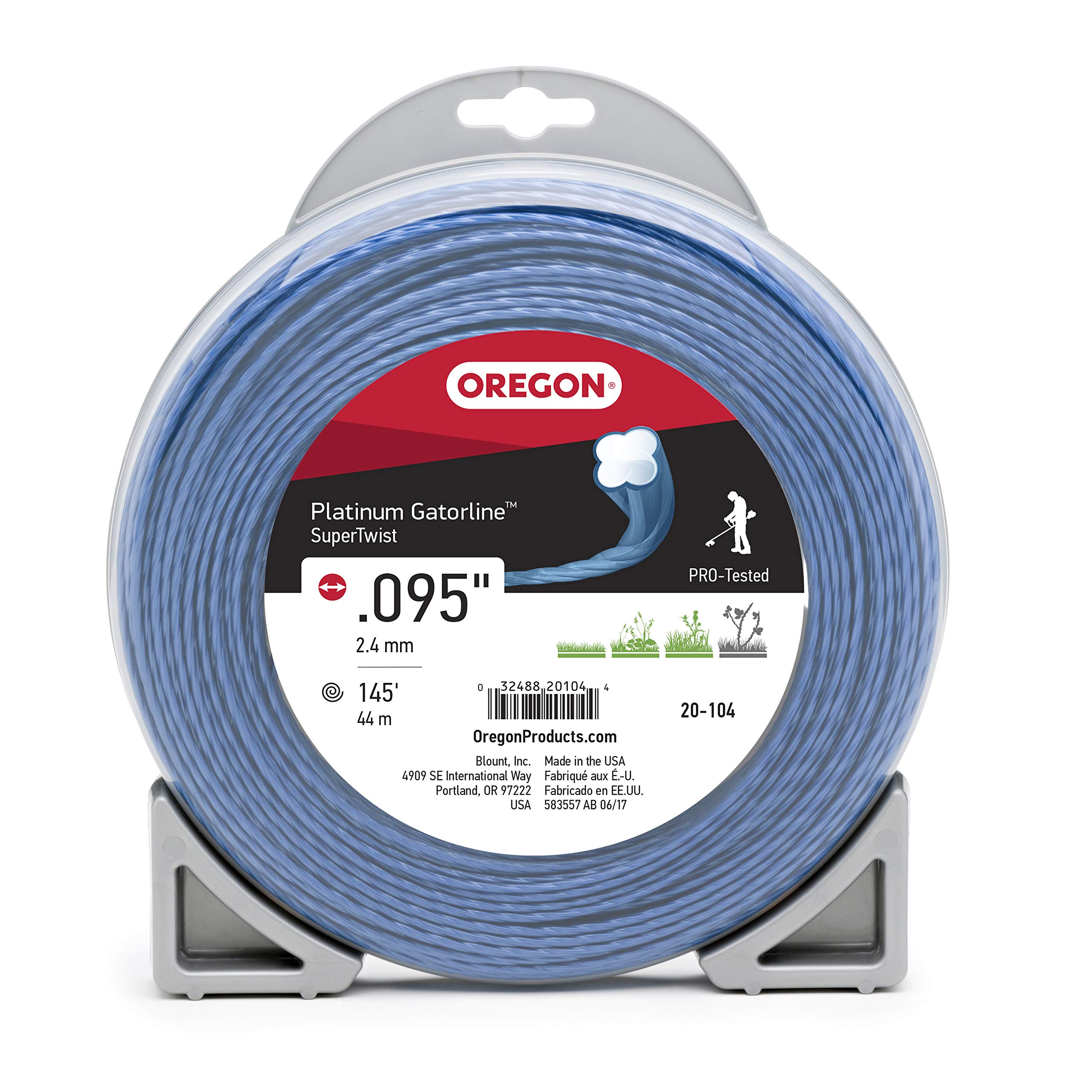 Oregon 20-104 Twisted.095 x 145 ft, Black