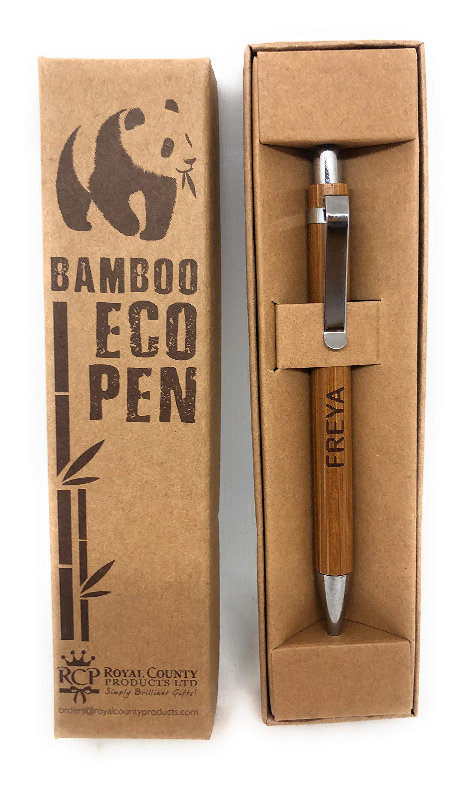 Royal County Personalised Bamboo Pens - Eco Friendly - Freya