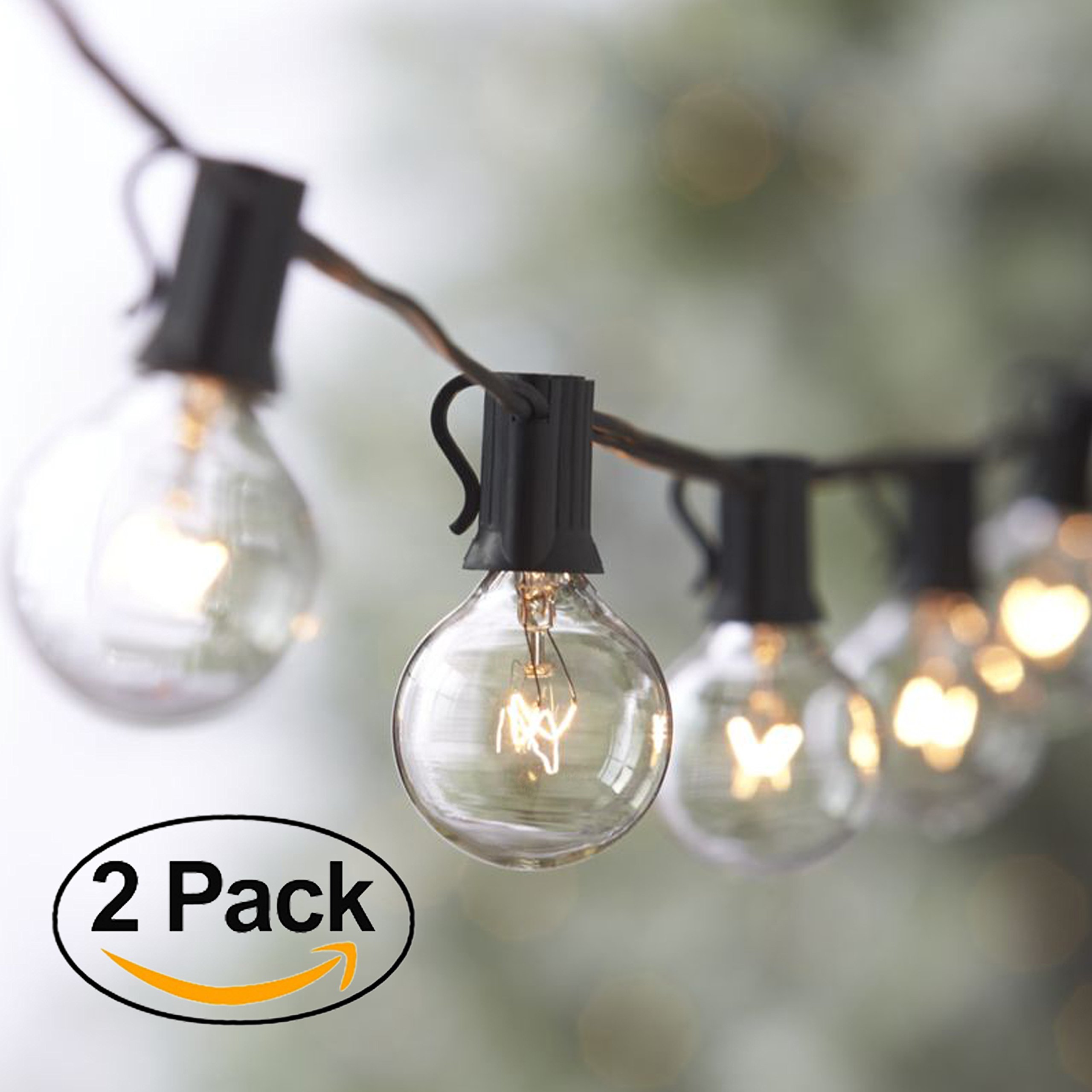 Lemontec String Lights 25ft Vintage Backyard Patio Lights With 25