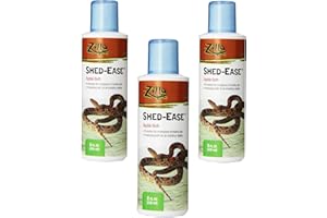 Zilla Reptile Health Supplies Shed-Ease Bath, 8-Ounce Bottles (3 Pack)