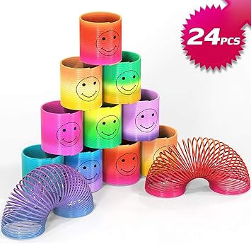 Osup 24pcs Springs Magic Rainbow Lacheln Regenbogenkreis Regenbogen Strolche Puzzle Lernspielzeug Spielzeug Party Mitgebsel Kinder Give Aways Kindergeburtstag Mitgebsel Fur Jungen Madchen Amazon De Spielzeug
