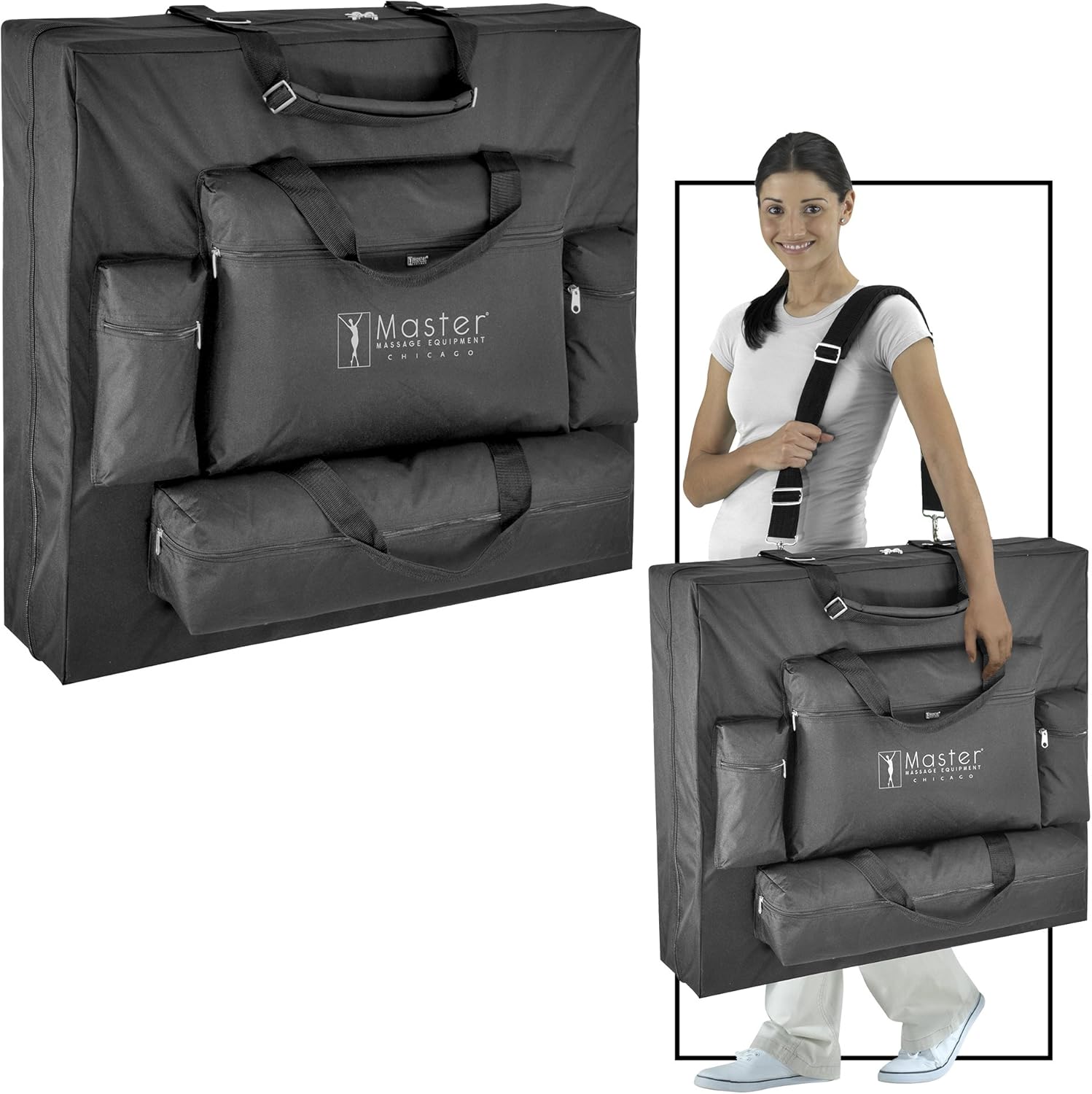 Master Massage 30" StratoMaster Light Weight, Black (Only 25 lbs) with New NanoSkin Upholstery and Fully Loaded with Accessories, Sun Tan: Health & Personal Care