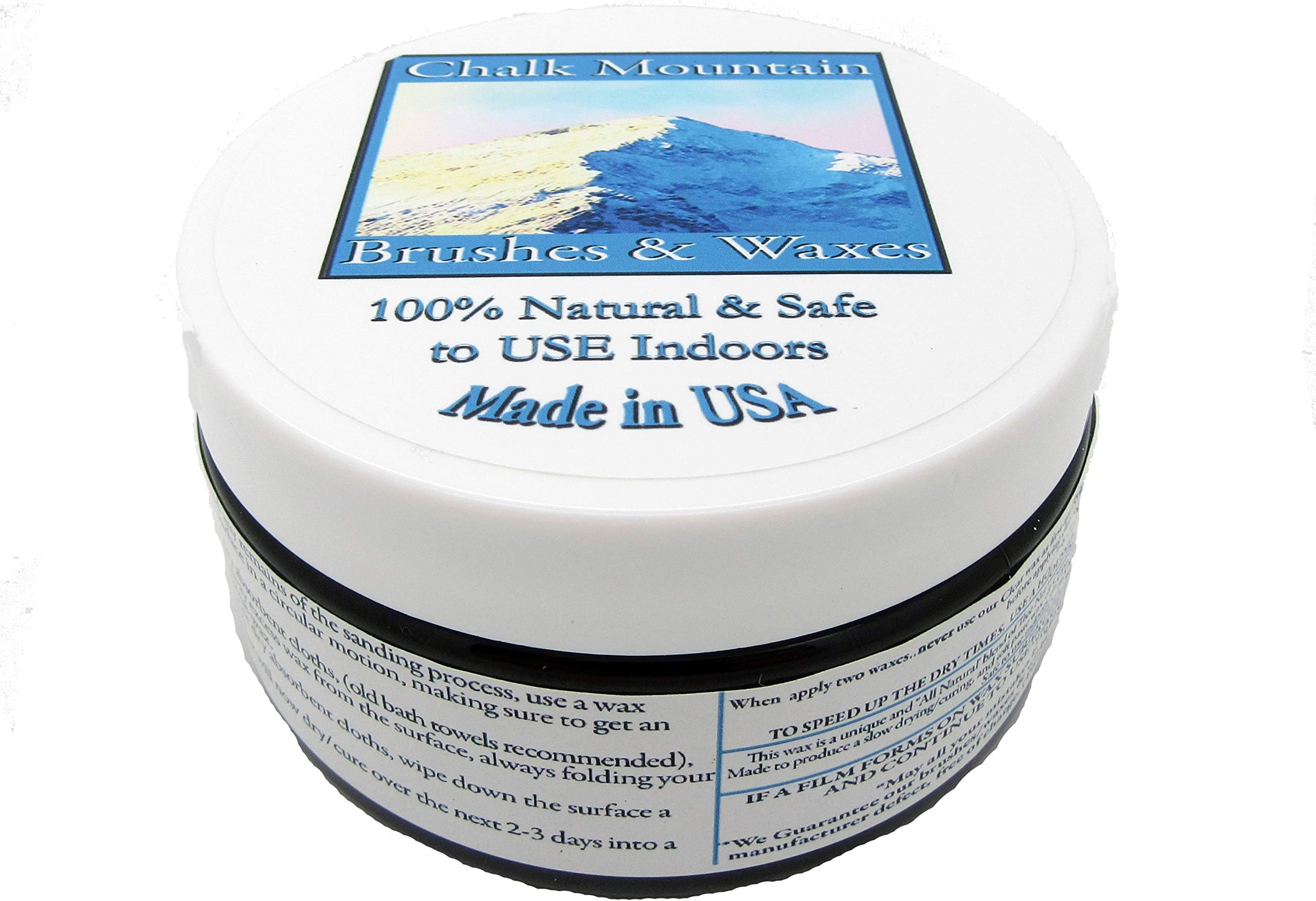 All Natural Furniture Finishing Waxes. Beautifys & Protects Painted & Unfinished Wood 4oz White