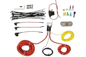 airmaxxx Single Air Compressor Wiring Kit – Universal 12V Install for Air Ride & Train Horn Systems