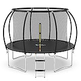 YSSOA 12FT Trampoline Secure Fun for Kids and