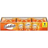 Goldfish Flavor Blasted Xtra Cheddar Cheese Crackers, Baked Snack Crackers, 0.9 oz On-the-Go Snack Packs, 9 Count Tray