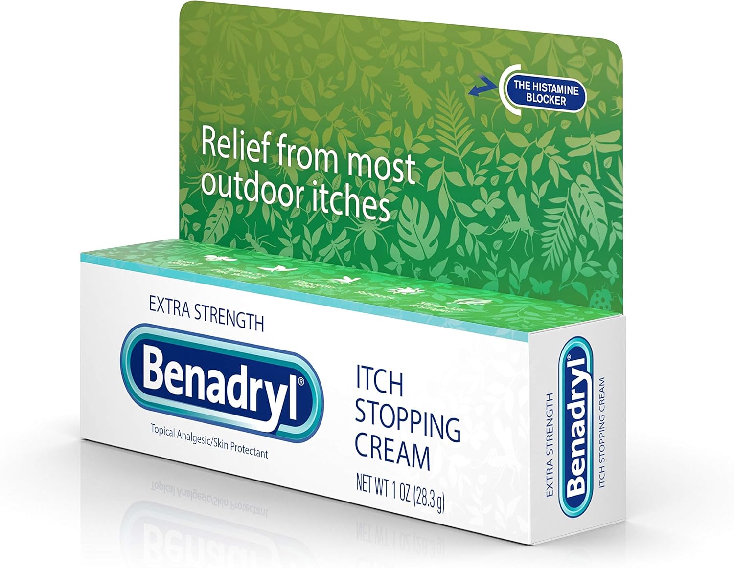 Benadryl Extra Strength Anti-Itch Relief Cream for Most Outdoor Itches, Topical Analgesic, 1 oz: Health & Personal Care