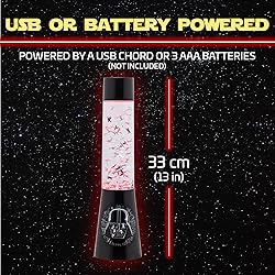 Star Wars Glitter Flow Lamp Night Light, Bedroom